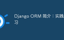 Django ORM 简介：实践练习