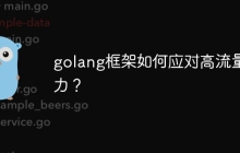 golang框架如何应对高流量压力？