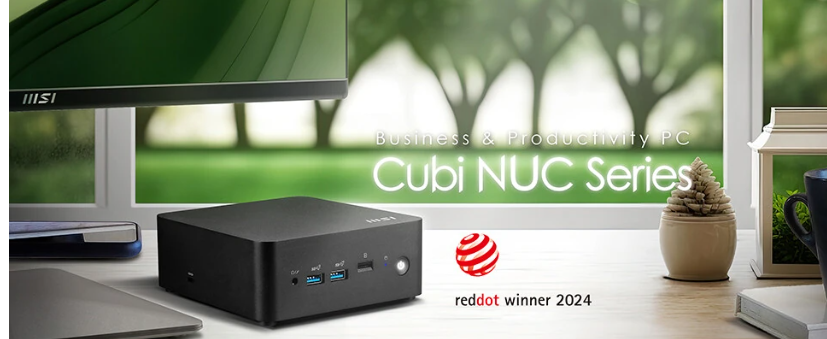 MSI launches Cubi NUC series of mini PCs: optional Core 3/5/7 processors, dual network ports and dual Thunderbolt 4 interfaces