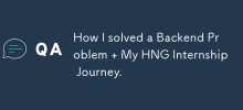 我如何解决后端问题 + 我的 HNG 实习之旅。