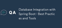 Database Integration with Spring Boot : Best Practices and Tools