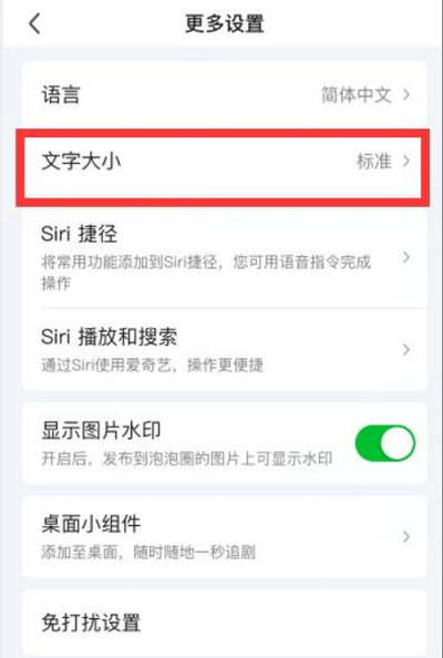 爱奇艺怎么设置字体大小 爱奇艺设置字体大小的方法