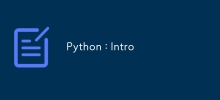 Python : Intro