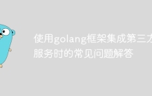使用golang框架集成第三方服务时的常见问题解答