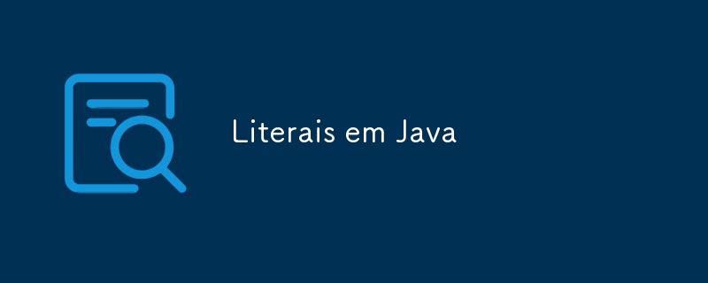 Littéraux en Java