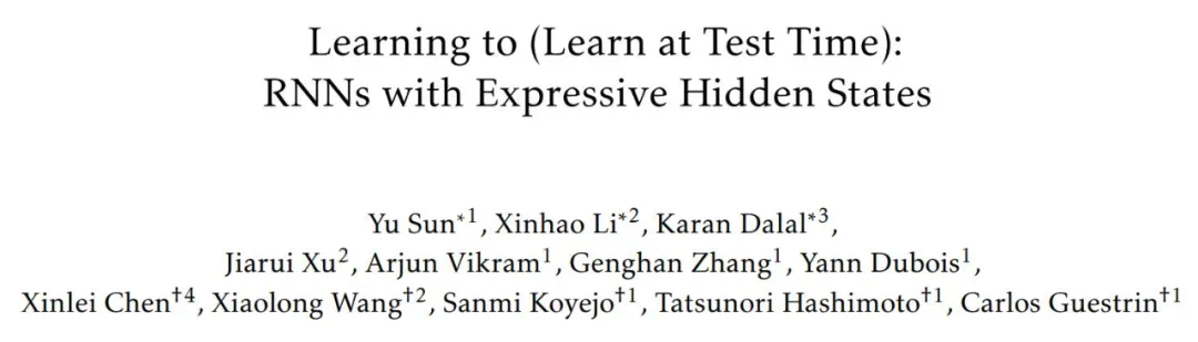 Completely change the language model: the new architecture TTT surpasses the Transformer, and the ML model replaces the RNN hidden state