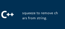 squeeze to remove chars from string.