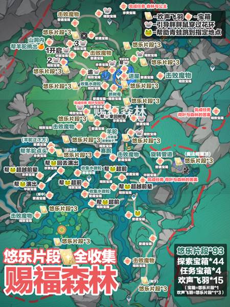 原神全悠乐片段位置分布在哪 原神全悠乐片段位置分布位置