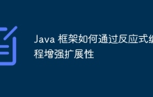 Java 框架如何通过反应式编程增强扩展性