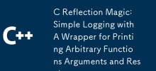 C Reflection Magic: Pembalakan Mudah dengan Pembungkus untuk Mencetak Argumen dan Keputusan Fungsi Arbitrari