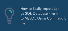 How to Easily Import Large SQL Database Files into MySQL Using Command Line