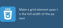 Make a grid element span to the full width of the parent