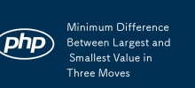 Minimum Difference Between Largest and Smallest Value in Three Moves