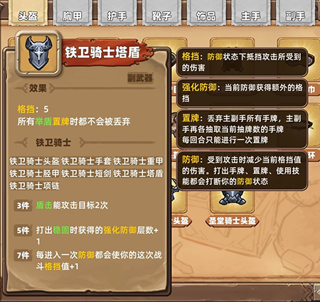 凯瑞尔轮回铁卫骑士套装图鉴