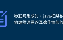 物联网集成时，java框架与其他编程语言的互操作性如何？