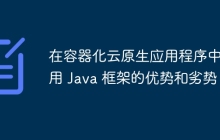 在容器化云原生应用程序中使用 Java 框架的优势和劣势