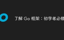 了解 Go 框架:初学者必修