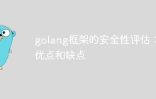 golang框架的安全性评估:优点和缺点