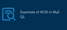 Essentials of ACID in MySQL