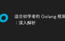 适合初学者的 Golang 框架:深入解析