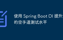 使用 Spring Boot DI 提升您的空手道测试水平