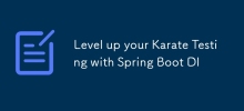 Level up your Karate Testing with Spring Boot DI