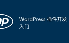 WordPress 插件开发入门