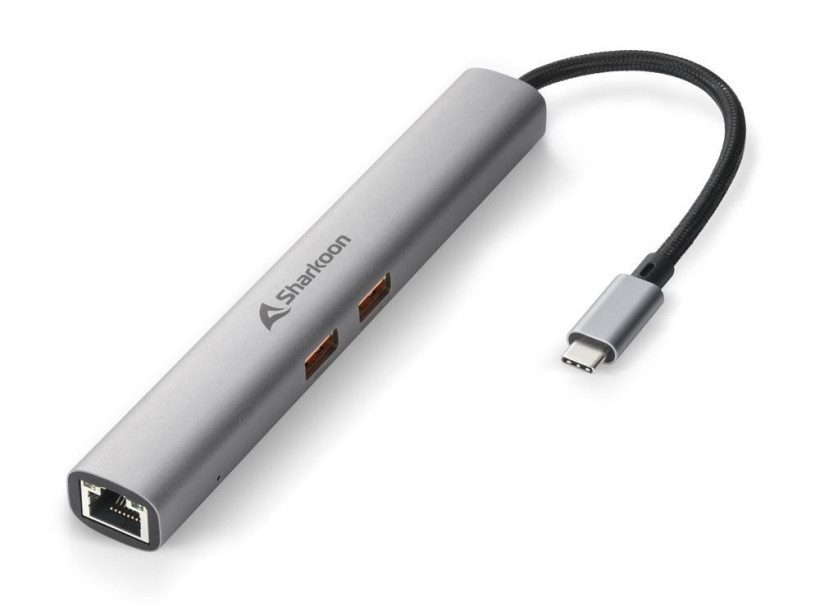 Sharkoon 推出 OfficePal Combo Adapter 棒状扩展坞,线坞一体设计