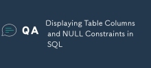 Displaying Table Columns and NULL Constraints in SQL
