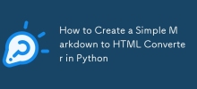 How to Create a Simple Markdown to HTML Converter in Python