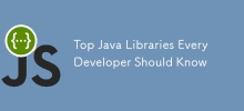 Top Java Libraries Every Developer Should Know