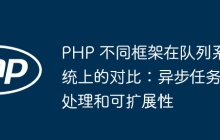 PHP 不同框架在队列系统上的对比：异步任务处理和可扩展性