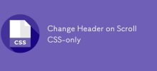 Change Header on Scroll CSS-only