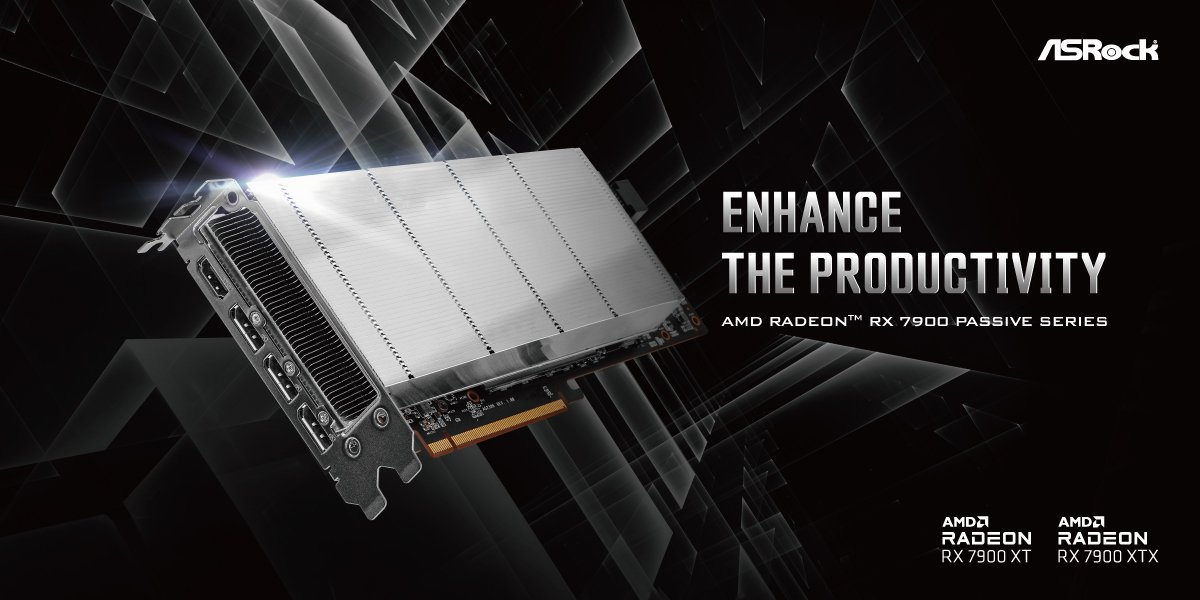 无风扇“被动”散热,华擎推出 AMD Radeon RX 7900 Passive 系列显卡