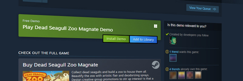 steam 免费试用版游戏已支持单独商店页面，还可以开启用户评测