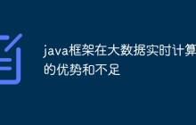 java框架在大数据实时计算中的优势和不足