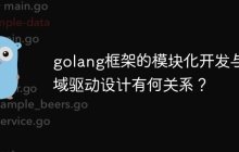 golang框架的模块化开发与领域驱动设计有何关系?