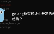 golang框架模块化开发的未来趋势？