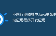 不同行业领域中Java框架的移动应用程序开发应用