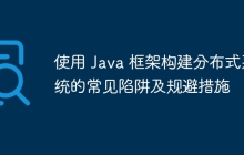 使用 Java 框架构建分布式系统的常见陷阱及规避措施