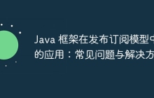 Java 框架在发布订阅模型中的应用：常见问题与解决方案