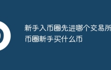 新手入币圈先进哪个交易所，币圈新手买什么币