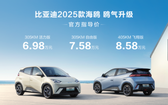 BYD's 2025 Seagull officially launched, priced at RMB 69,800-85,800
