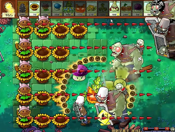 《植物大战僵尸杂交版》钢刺坚果王3通关攻略
