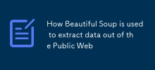 Wie Beautiful Soup zum Extrahieren von Daten aus dem öffentlichen Web verwendet wird