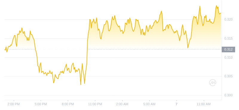 2024年08月07日FTM币价格