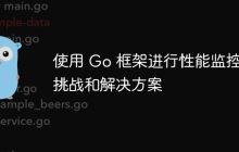 使用 Go 框架进行性能监控的挑战和解决方案
