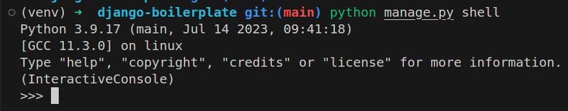 Django: How to use the Shell?
