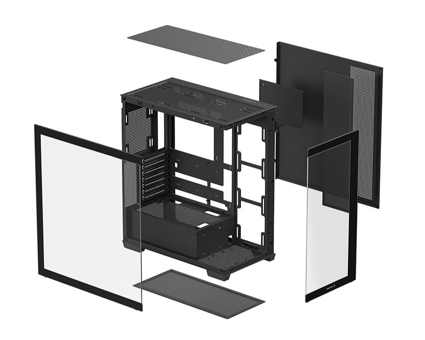 九州风神推出 CG580 中塔全景海景房机箱,支持背插 ATX 主板