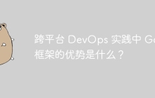 跨平台 DevOps 实践中 Go 框架的优势是什么？